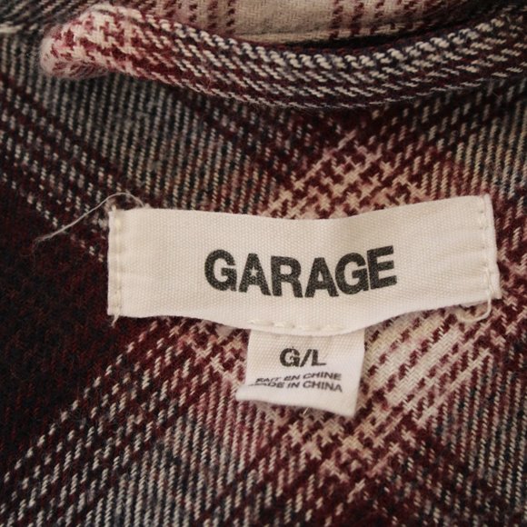 Boyfriend Flannel Plaid Button Down (Navy, Burgundy, White) - Picture 5 of 6